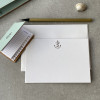Seafoam Anchor Leather Writing Set by undercover