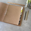 Personalised A4 Leather Ring Binder - For Visitor Information