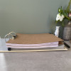 Slimline Lever Arch Personalised Recycled Leather  File