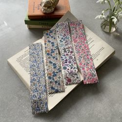 Liberty Tana Lawn and Leather Bookmark