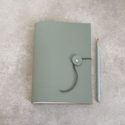 Recycled Leather Address Book with Tie Closure