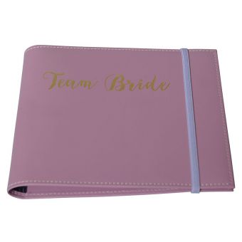 Recycled Leather slip in Photo Holder Team Bride