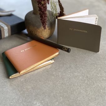 Little Recycled Leather Password Book