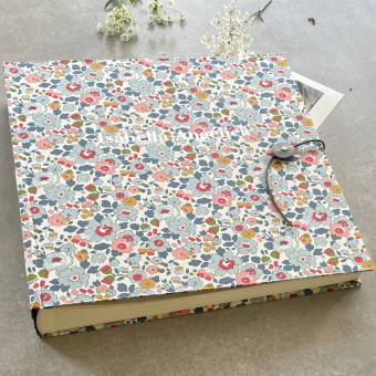 jumbo Liberty fabric photo album made and personalised by undercover