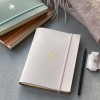 Personalised Recycled Leather Journal with Bee Motif