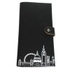 Recycled Leather Skyline Travel Document Holder