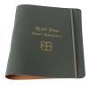 Personalised A4 Leather Ring Binder with Compass Motif - For Visitor Information by undercover