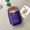 Leather Case with Poker Playing Cards