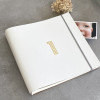 Jumbo Recycled Leather Milestone Photo Album -  choose your number