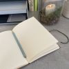 Marbled A5 Recycled Leather Gilded Foredge Notebook