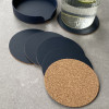 Nautical Inspired Recycled Leather Set of 6 Coasters