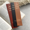 Recycled Leather Bookmark - 'I Fell Asleep Here'