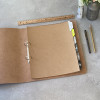 Personalised  A4 Leather Ring Binder - For Visitor Information