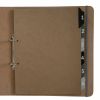 Leather Tab Numbered Dividers - Fade to Grey