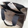 Metallic Leather Tote Bag
