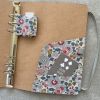 Personalised Liberty Tana Lawn®  and Leather A5 Diary Ring Binder & Rubber