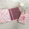 Liberty Fabric and Leather Passport and Luggage Label Set