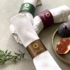 Napkin Rings (4) - Wreath icon with Personalisation