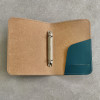 A6 Leather Ring Binder with Pocket