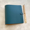 A4 Leather Ring Binder Popper Fastening