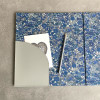 A4 Hardback Ring Leather Binder with Liberty Fabric