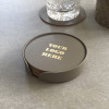 Personalised Set of 6 Recycled Leather Coasters