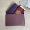 Recycled Leather Passport Holder Envelope Large