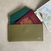 Recycled Leather Passport Holder Envelope