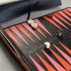 Leather Travel Backgammon Set