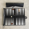 Leather Travel Backgammon Set