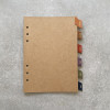 Self Adhesive Recycled Leather Month Divider Tabs