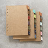 Self Adhesive Recycled Leather Month Divider Tabs