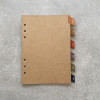 Self Adhesive Recycled Leather Days of Week Divider Tabs