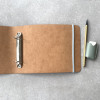 inside A5 Landscape Recycled Leather Ring Binder by undercover