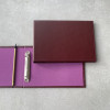Hardback A5 Landscape Recycled Leather Ring Binder by undercoveruk