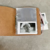 Recycled Leather Ring Binder for Photo Sleeves