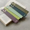 Personalised Leather Bookmark with Bee Icon Set into a Heart