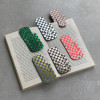Checkerboard Paperclip Recycled Leather Bookmark by undercover