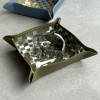 Checkerboard Recycled Leather Square Tray Tidy by undercover