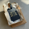 Recycled Leather Personalised Eco Caddy Bag Tag