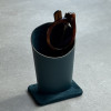 Fine Suede and Recycled Leather Glasses Stand by undercover