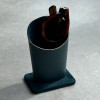 Fine Suede and Recycled Leather Glasses Stand by undercover