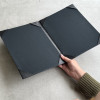 A4 Leather Menu Folder - with 2 inside panels