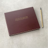 Recycled Leather Hardback Book - Option to Personalise by undercover