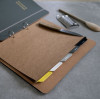 Flexible A4 Leather Recipe Binder - Dad's Recipes dividers by undercover