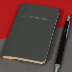 Recycled Leather Pocket Travel Notebook