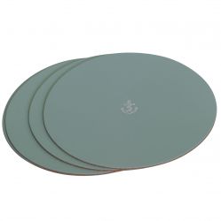 Recycled Leather Placemat with Anchor