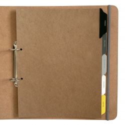 A4 Leather Tabbed Dividers for a Recipe Folder