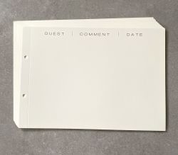 Guest book refill leaves