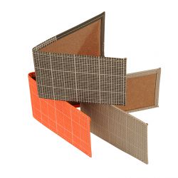 Graph recycled leather travel card holder